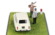 Renault 4, DIORAMA Ixo, Escala 1-43
