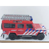 Land Rover defender  bomberos Escala 1/43 marca cararama