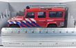 Land Rover defender  bomberos Escala 1/43 marca cararama