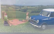 Mini Cooper 1961 Ixo, Escala 1-43- diorama la ruta azul