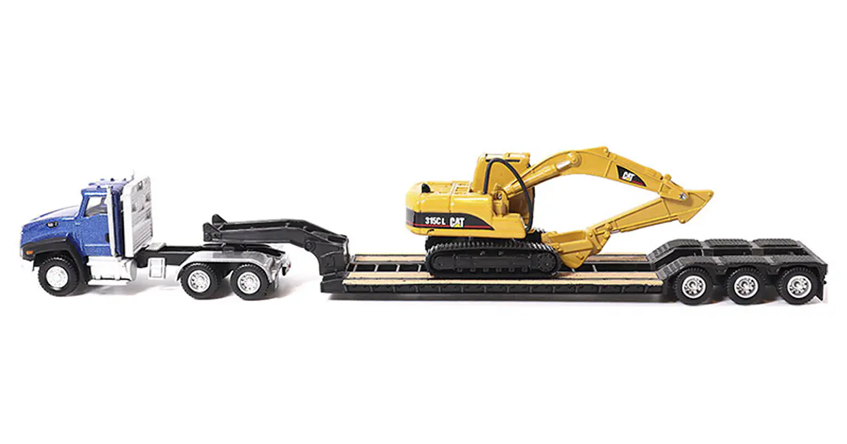 Caterpillar CT660 cama baja y excavadora 315c esc 1-87 DM