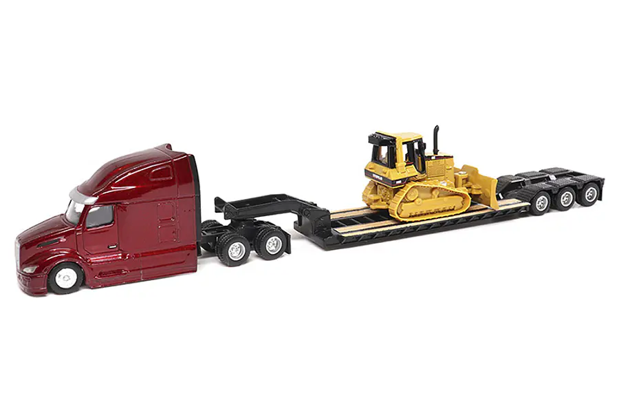 CAMA BAJA PETERBILT 579 Y CAT D5M BullDozer ESC 1/87  DM