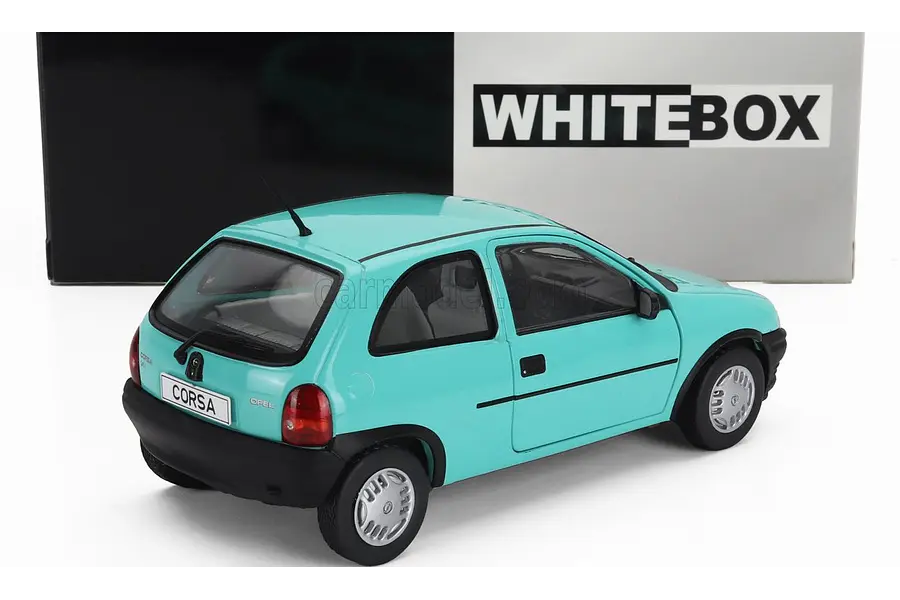 Chevrolet Corsa azul Escala 1/24 marca whitebox