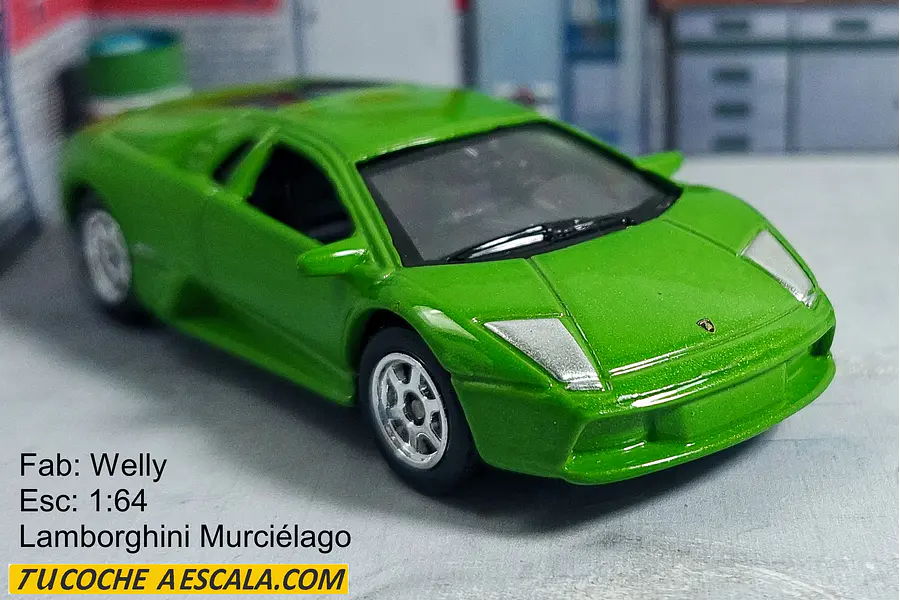 Lamborghini Murcielago , Escala 1/60 MARCA WELLY VERDE 