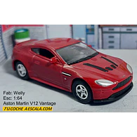 Aston Martin V12 Vantage Escala  1/64 MARCA WELLY