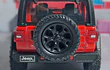Jeep Wrangler 2018 rojo Kinsmart, Escala 1-36