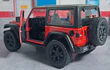 Jeep Wrangler 2018 rojo Kinsmart, Escala 1-36