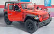 Jeep Wrangler 2018 rojo Kinsmart, Escala 1-36