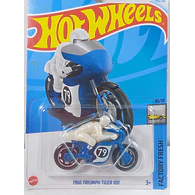 TRIUMPH TIGER 100 1966  Hot Wheels , escala 1/64-AZUL