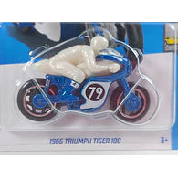 TRIUMPH TIGER 100 1966  Hot Wheels , escala 1/64-AZUL