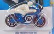 TRIUMPH TIGER 100 1966  Hot Wheels , escala 1/64-AZUL