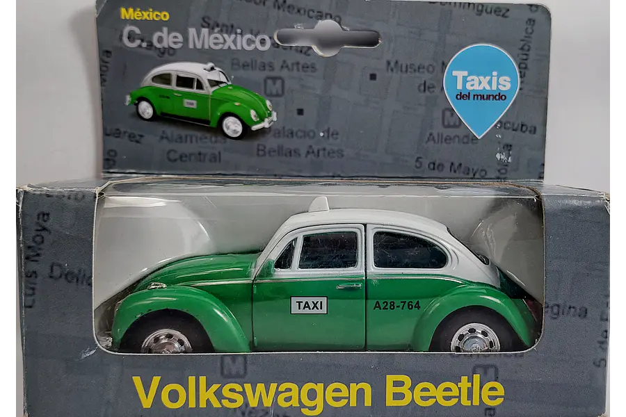 VOLKSWAGEN ESCARABAJO TAXI DE MEXICO Escala 1/36 