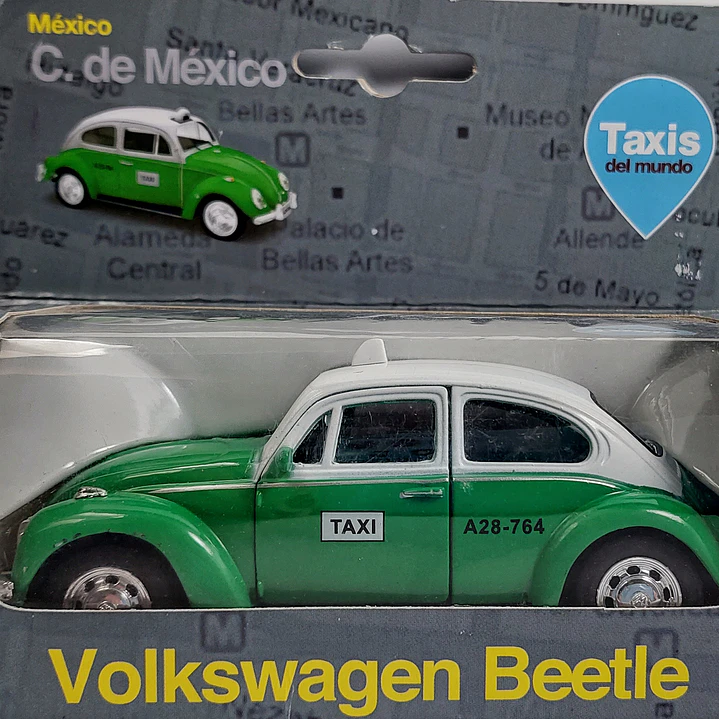 VOLKSWAGEN ESCARABAJO TAXI DE MEXICO Escala 1/36  1