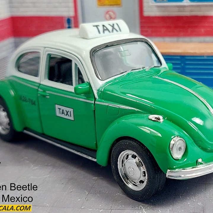 VOLKSWAGEN ESCARABAJO TAXI DE MEXICO Escala 1/36  11
