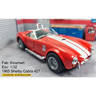 SHELBY COBRA 427S/C ROJO ESCALA 1/36 MARCA kinsmart