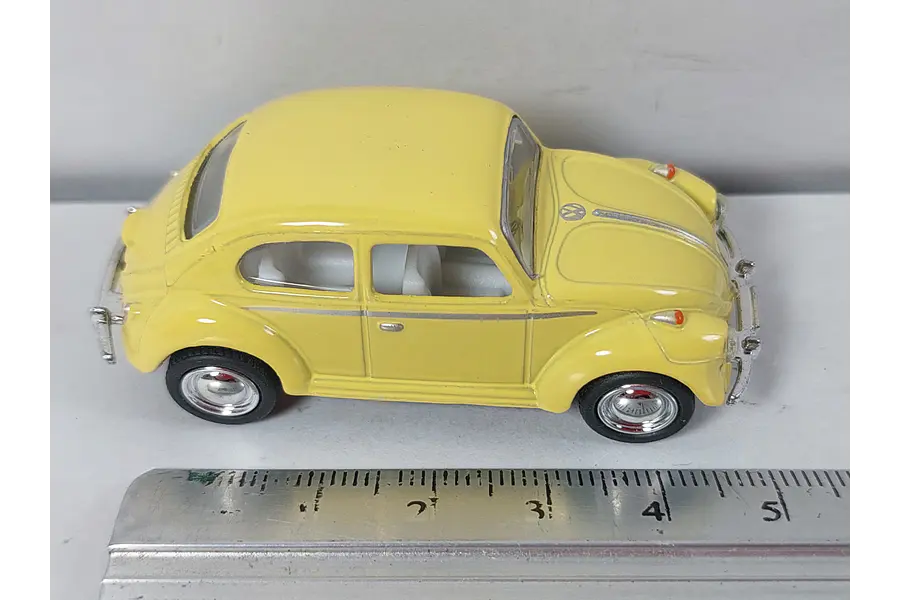 volkswagen escarabajo amarillo pastel, Kinsmart, Escala 1-64