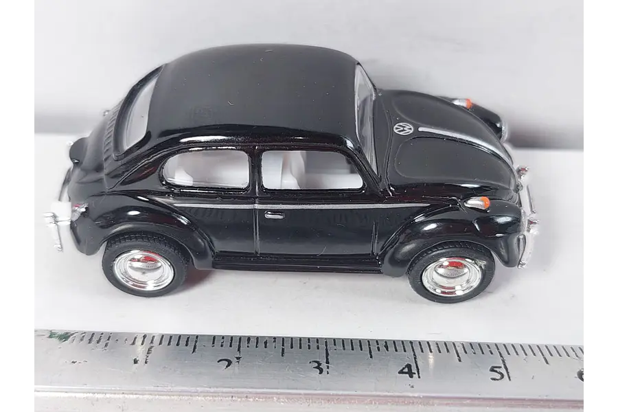 volkswagen escarabajo negro, Kinsmart, Escala 1-64
