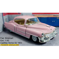Cadillac Serie 62  ROSADO ESCALA 1/36 ,MARCA KINSMART 