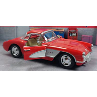Chevrolet Corvette 1957 rojo, Kinsmart, Escala 1-36