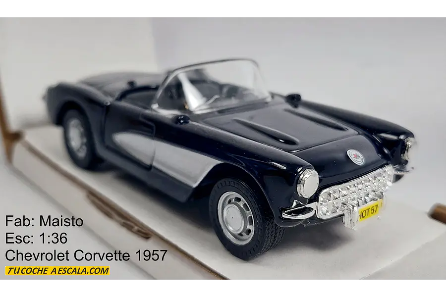 Chevrolet 1957 Corvette, Escala 1/36