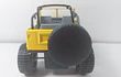 Jeep wrangler Escala 1/32, marca superior ,amarillo