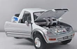 Toyota rav4 cabriolet Escala 1/32 MARCA KINSMART blanco