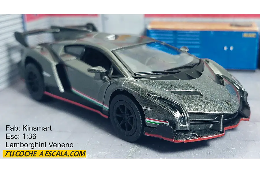 Lamborghini Veneno NEGRO Escala 1/36 MARCA KINSMART 
