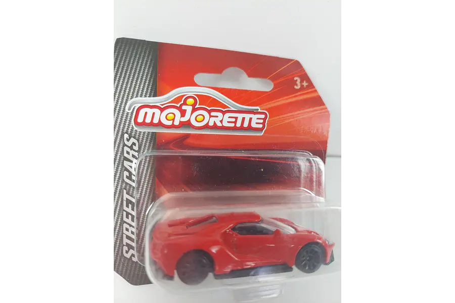 Ford Gt A Escala 1/64 rojo Marca Majorette 