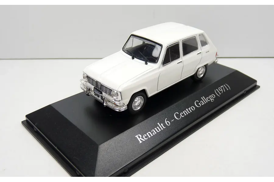 Renault 6 blanco, Ixo, Escala 1-43