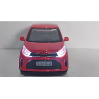 Kia Picanto Rojo Carro A Escala 1/36 luces led