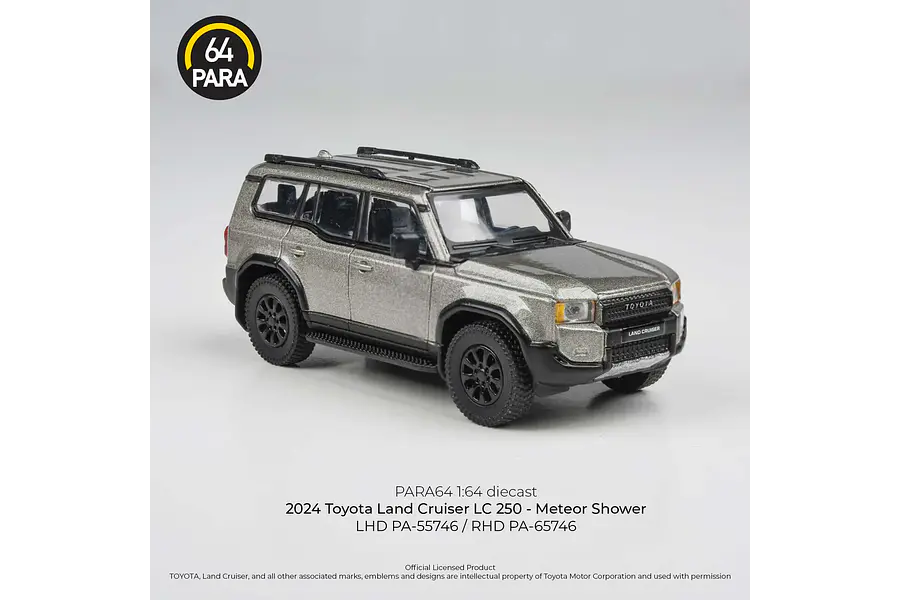 Toyota PRADO 2024 gris, 64 Paragon, Escala 1-64
