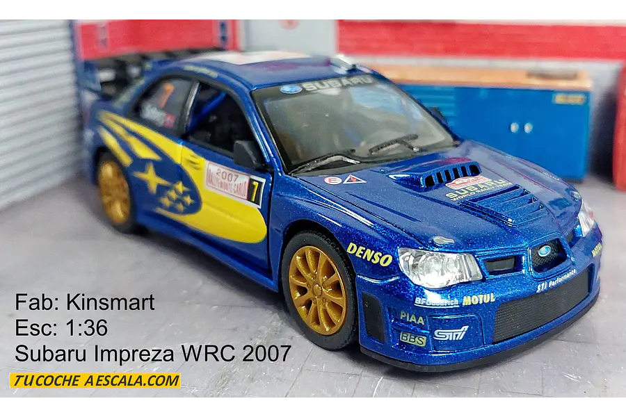 Subaru Impreza Wrc 2007  1/36 kinsmart