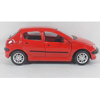 PEUGEOT 206 rojo, Escala 1:36, Marca china