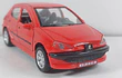 PEUGEOT 206 rojo, Escala 1:36, Marca china