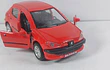 PEUGEOT 206 rojo, Escala 1:36, Marca china