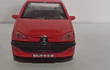 PEUGEOT 206 rojo, Escala 1:36, Marca china
