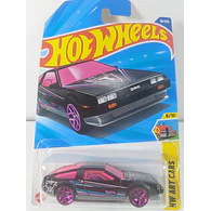 Delorean negro hot wheels ,escala 1/64
