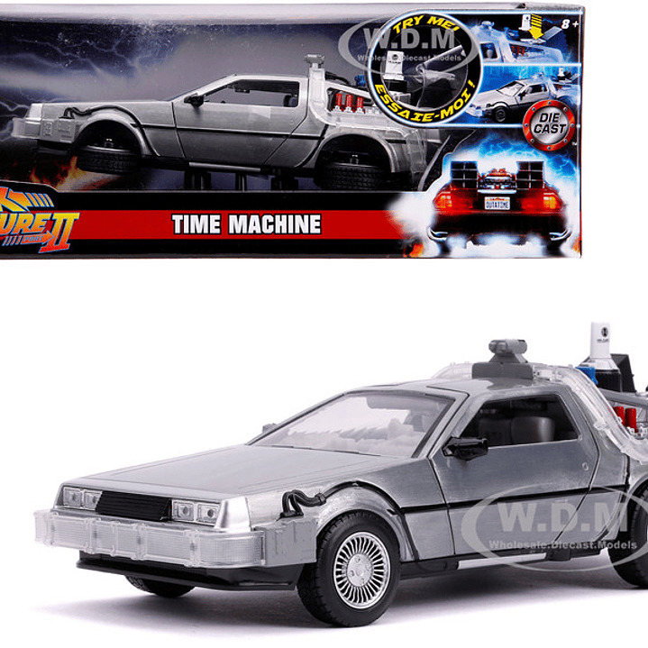 Delorean Maquina Del Tiempo II ,escala 1/24-JADA 8