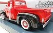 FORD F 100 1956, Escala 1/24 ROJA CON NEGRO EN CAJA