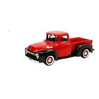 FORD F 100 1956, Escala 1/24 ROJA CON NEGRO EN CAJA