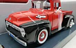 FORD F 100 1956, Escala 1/24 ROJA CON NEGRO EN CAJA