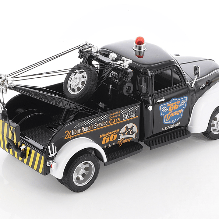 Chevrolet 3100 1953 negro Grua 1:24 welly 1