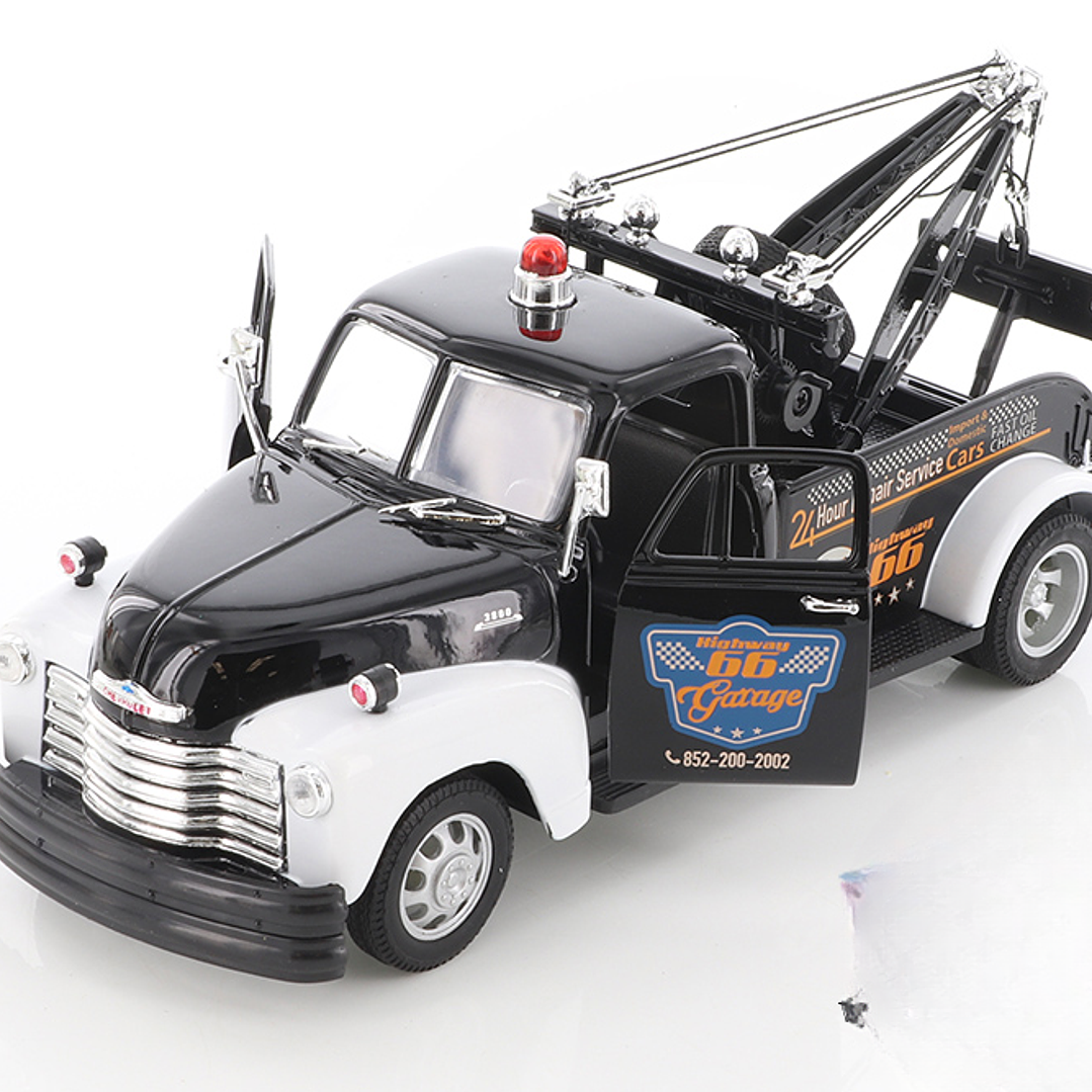 Chevrolet 3100 1953 negro Grua 1:24 welly 2