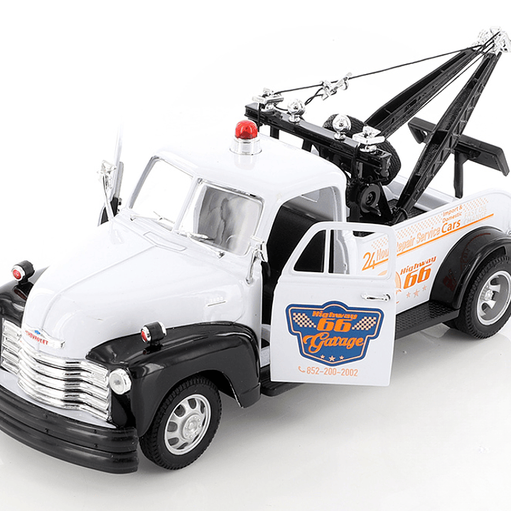 Chevrolet 3100 1953 blanco Grua 1:24 welly- 1