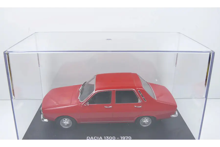 Renault 12 rojo CAJA ACRILICA, Ixo, Escala 1-24