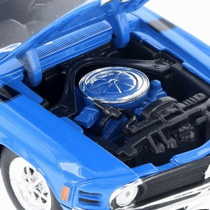 FORD MUSTANG BOSS AZUL 1:24 welly 4