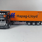 MERCEDES BENZ ACTROS HAPAG LLOYD 1/50 MARCA 430 LUCES LED - Miniatura 1