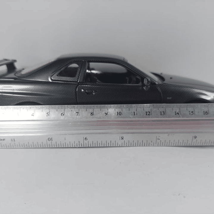 Nissan Skyline Gtr FIBRA DE CARBONO ESCALA 1:24 JINLIFANG 2