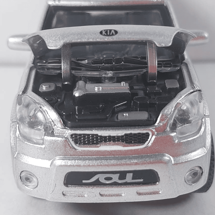Kia soul, Plata Escala 1/36 , marca china luces LED 5