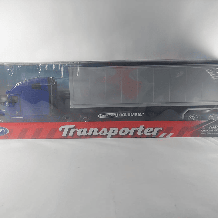 Mula Freightliner Columbia 1/32 blanca , welly 2